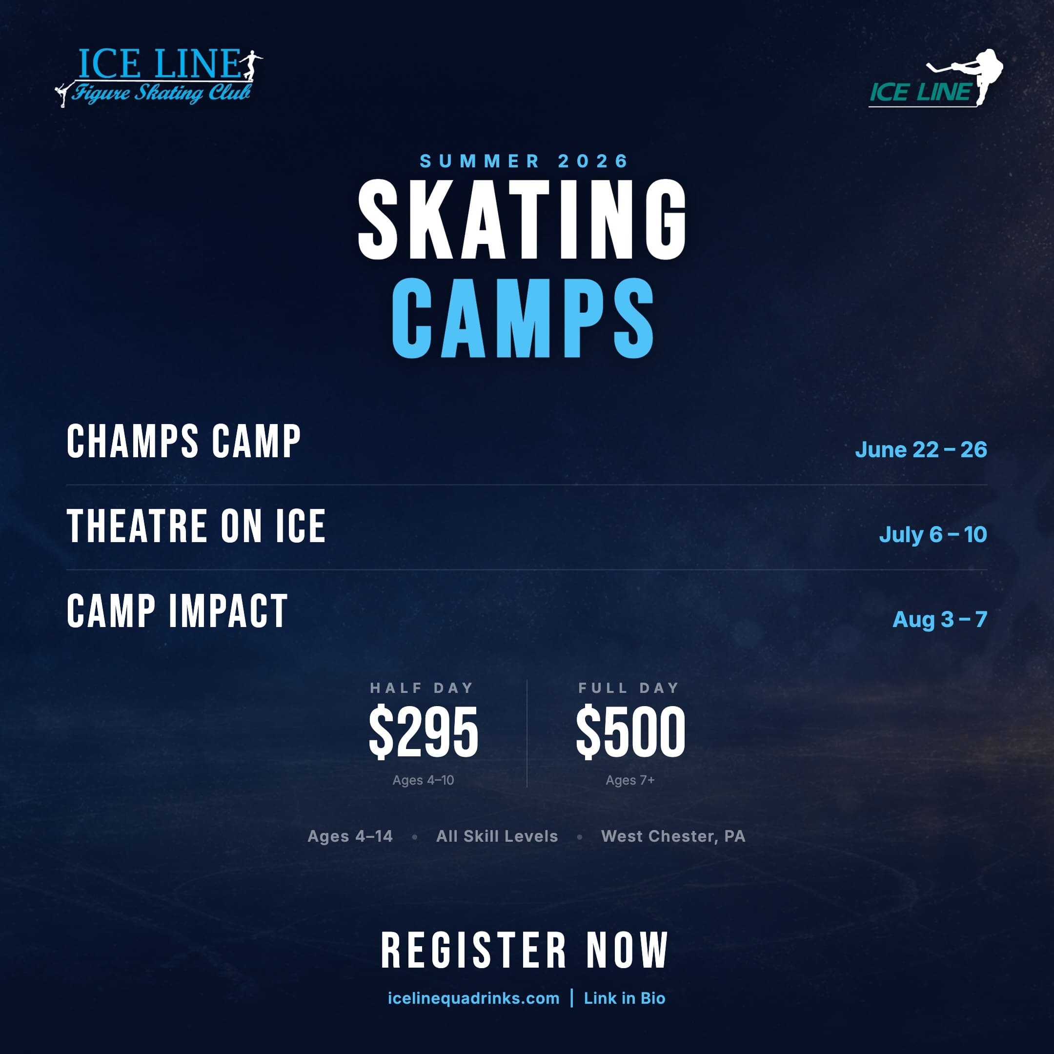 2026 Ice Line Figure Skating Summer Camps