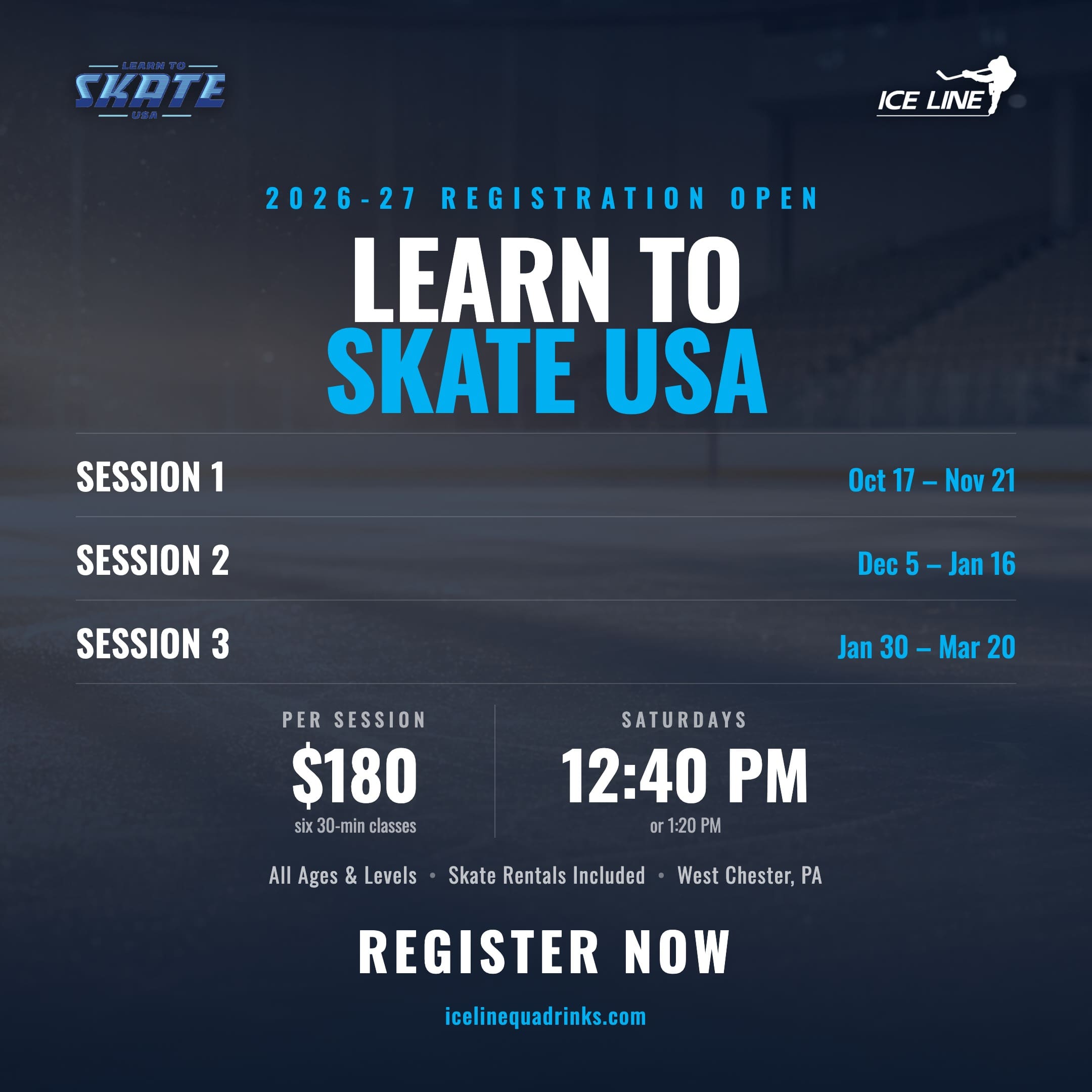 Learn to Skate USA at Ice Line Quad Rinks